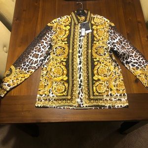Gianni Versace  wild baroque SS’92  silk shirt